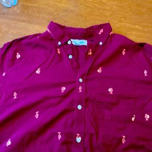 Red Old Navy Button Up